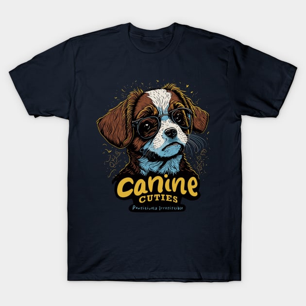 Canine Cuties T-Shirt by BAJAJU